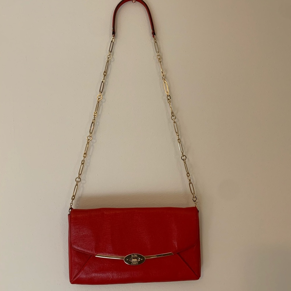 Red Coach Cross Body Purse